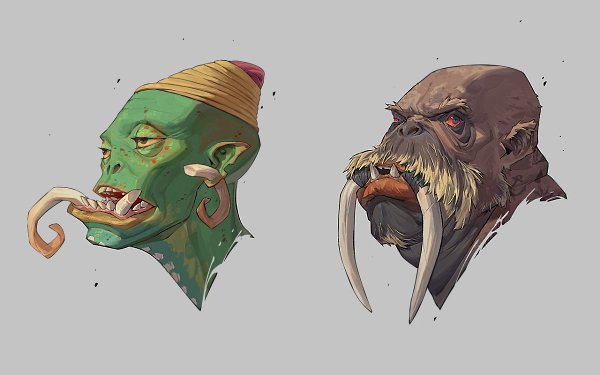 Серия иллюстраций «Орк х Фауна» филиппинца Джона Патрика Ганьяса.#awd_illustration #awd_art via ... - 8