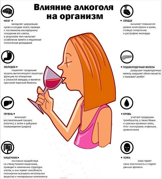 Вот как влияет алкоголь.И он оказывает отрицательное влияние