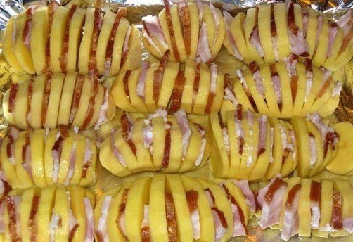 Картошка-гармошка.Очень вкусно, быстро и просто!Попробуйте, не пожалеете!Картофель очистить, ... - 2