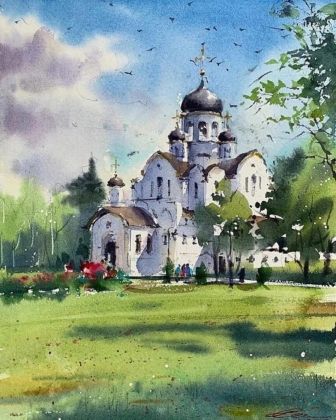 Галина Гомзина-талантливый акварелист, обладающий высоким мастерством акварельной техники. ————————
