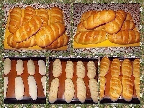 Вкусные домашние батоны — мягкие и воздушные, а корочка батона получилась тонкой и хрустящей. ...