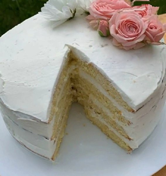 ТОРТ С ЛИМОННЫМ БИСКВИТОМ И ВКУСНЫМ КРЕМОМ.Ингредиенты для бисквита: -4 яйца -300 грамм сахара -300 ... - 2