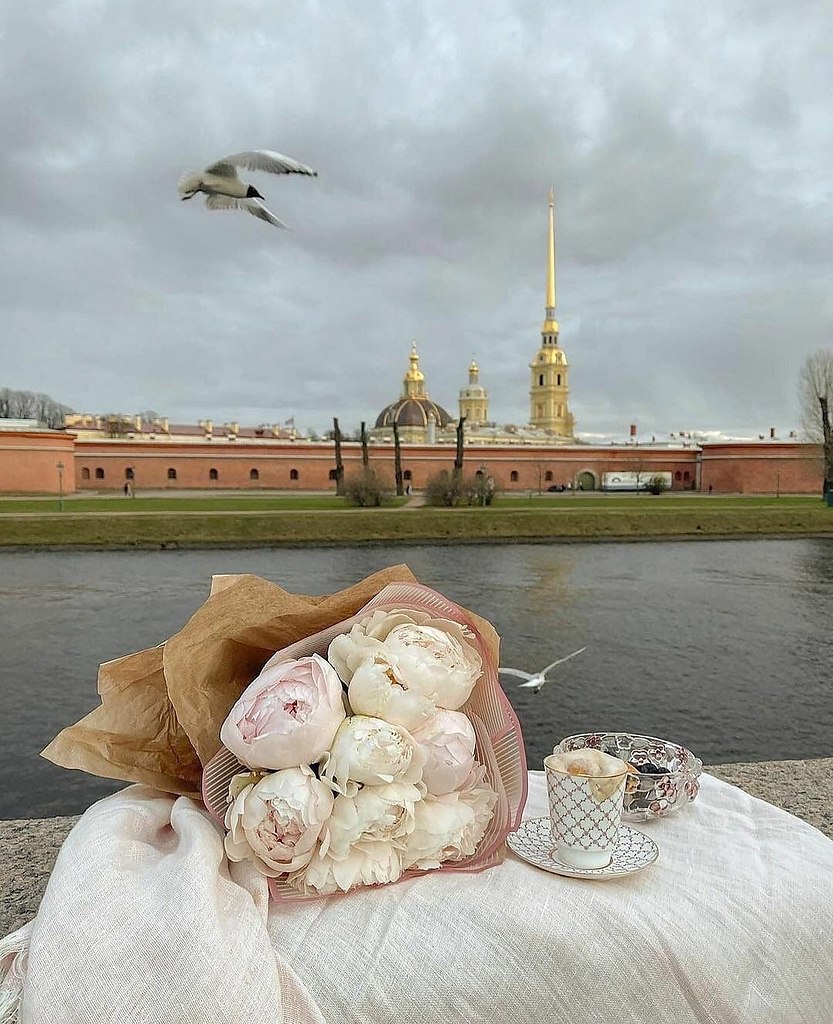 Приезжай в Петербург и влюбляйся, Выпей кофе, согрейся мечтой . По граниту с дождем прогуляйся , И ...
