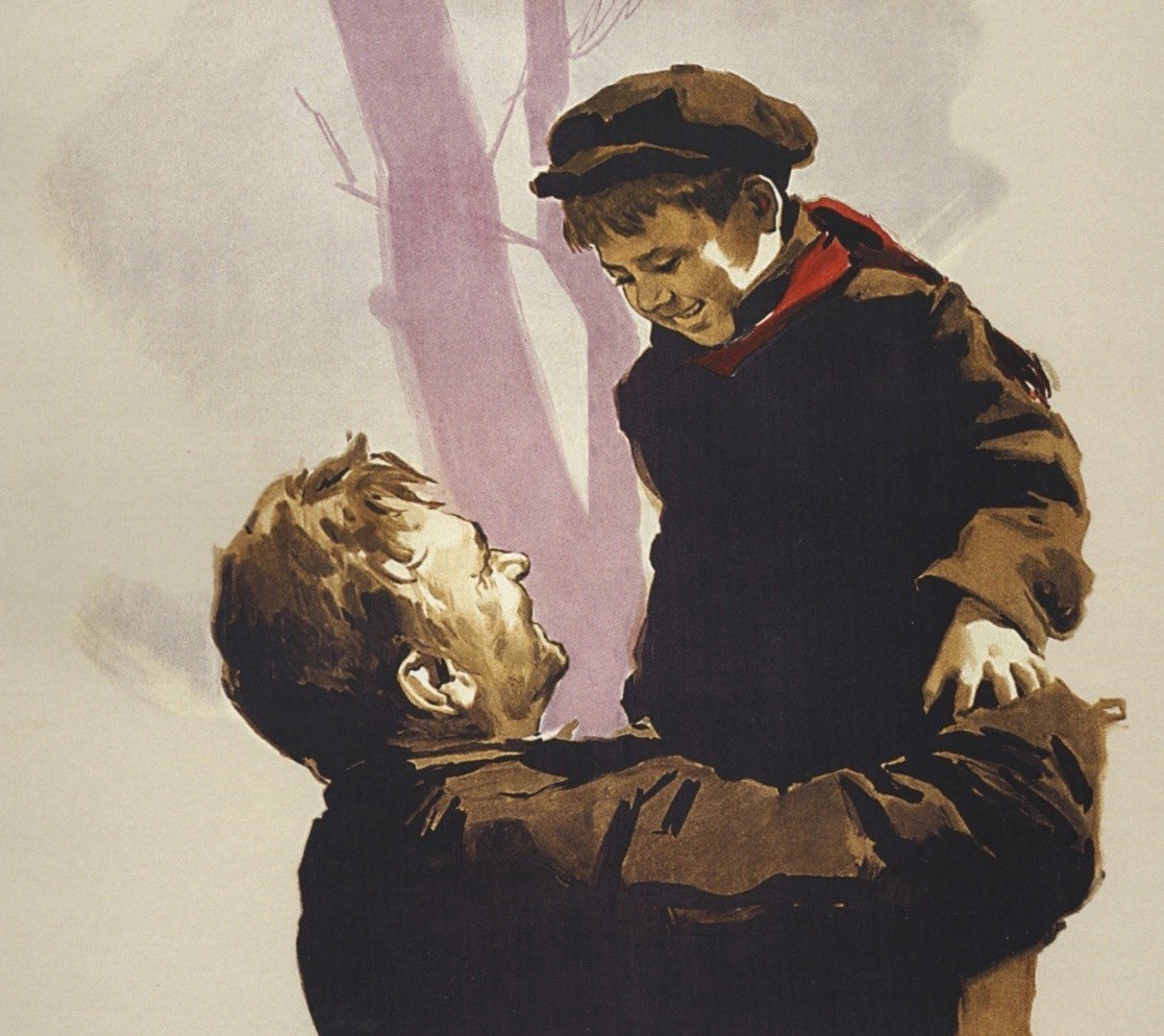 Спpашиваю: «Гдe же твoй отeц, Вaня?» Шeпчет: «Пoгиб на фpонте». — «А мама?» — «Мамy бoмбой yбило в ...