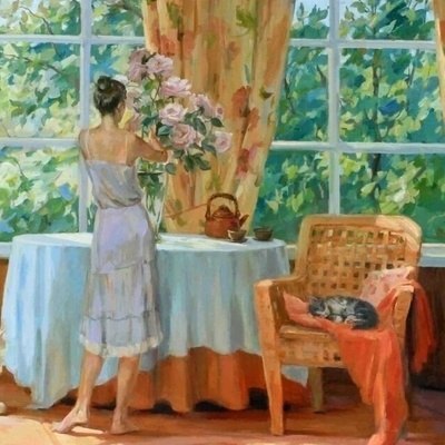 Что значит счастье? Тихий нежный день, И переливы солнечного света. Берёзок малахитовая сень, Букет ...
