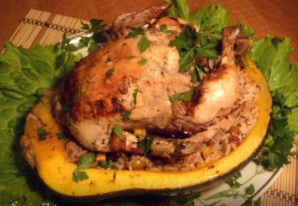 Тыква везде, тыква повсюду! Когда запекаете в духовке курицу к семейному ужину, то в форму для ...