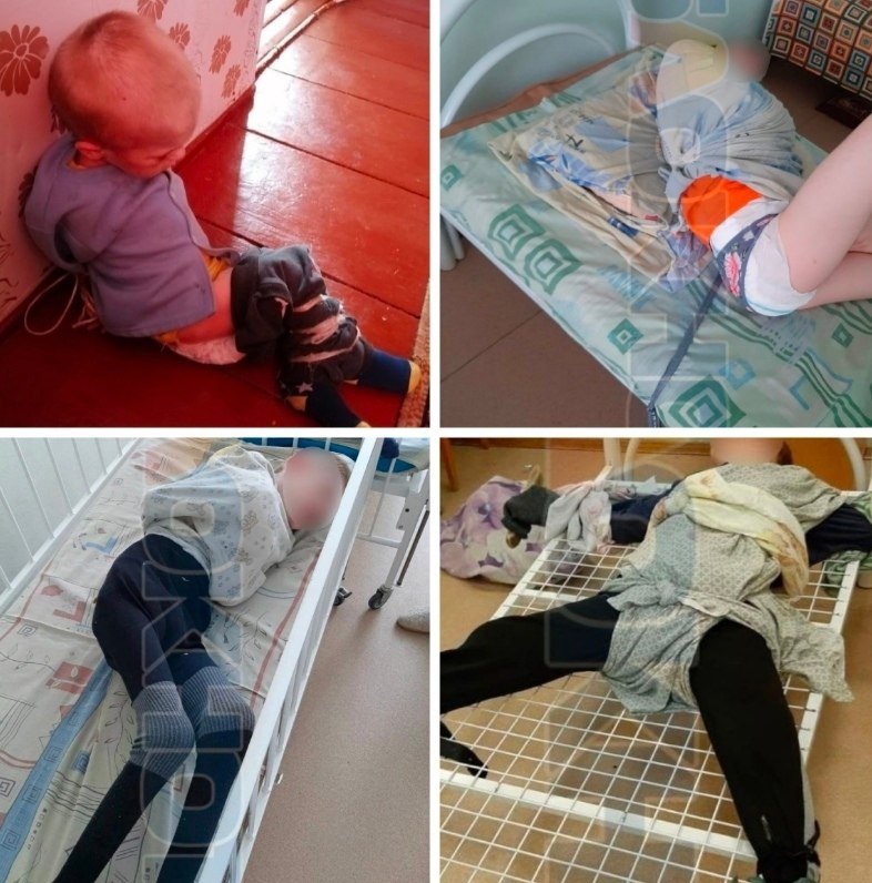 Женщина, которая посетила учреждение, была поражена увиденным: на койках привязанные дети вызвали у ...