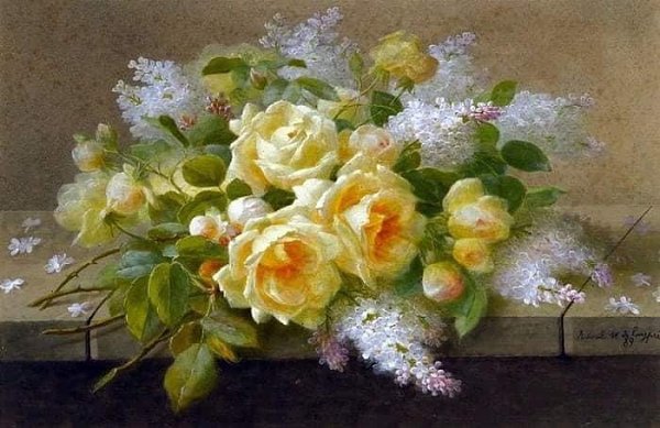 Художник Raul et Paul Maucherat de Longpre (1843-1911)Французский художник Рауль де Лонгпре был ... - 3