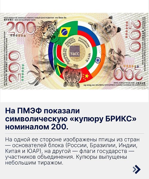 Символическая банкнота БРИКС — это не средство расчёта, а жест политико-экономического единства. ...