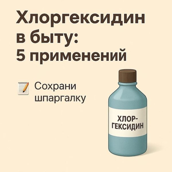 Coхраните эту шпаргалку! Хлоргексидин — копеечное средство из аптеки, которое в быту заменяет ...