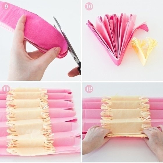 Пышный цветок из ткани и бумаги за несколько минут