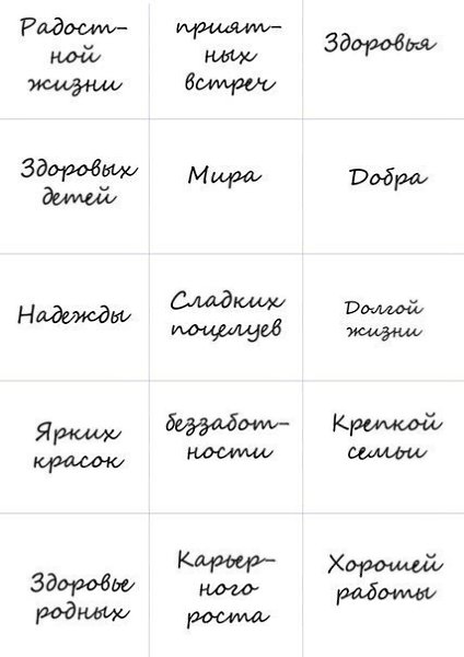 135 пожеланий, которые можно прикрепить к печенькам. - 5