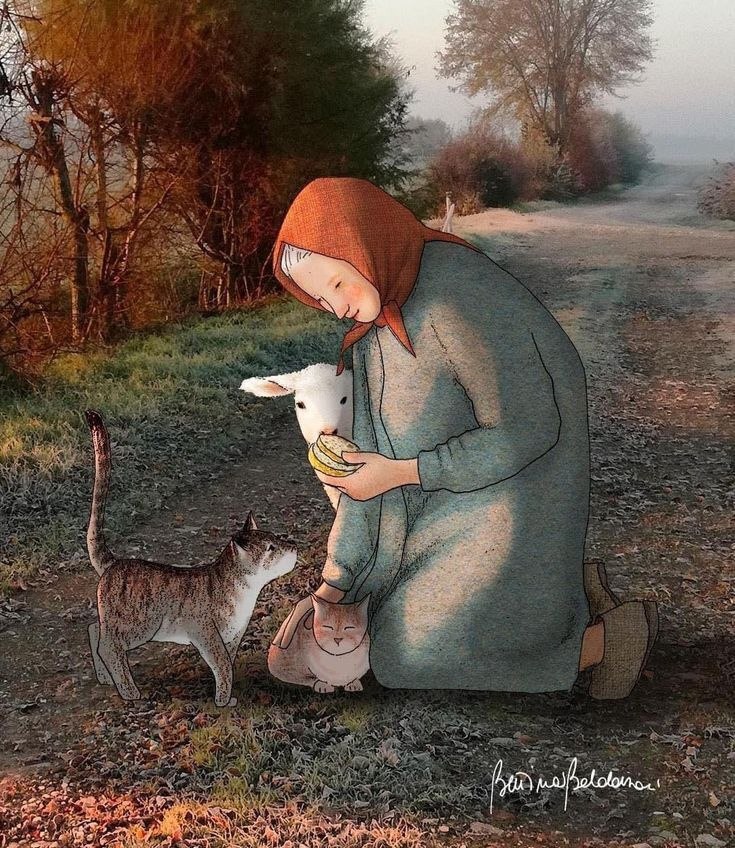 Когда нет аппетита и кусок в горло не лезет - покормите кого-нибудь. Когда грустно и тоска ...