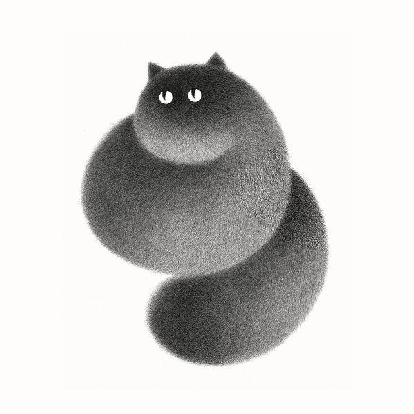 Котейки иллюстратора Камвея Фонга из Малайзии.#awd_illustration - 6