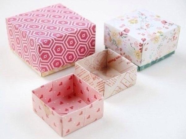 Делаем коробочку без клея. Быстро, просто, красиво.