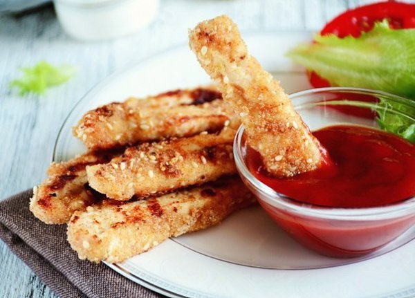 Хрустящие куриные «пальчики» под пивко! Если вы любите нежное куриное филе в хрустящей панировке, то ...