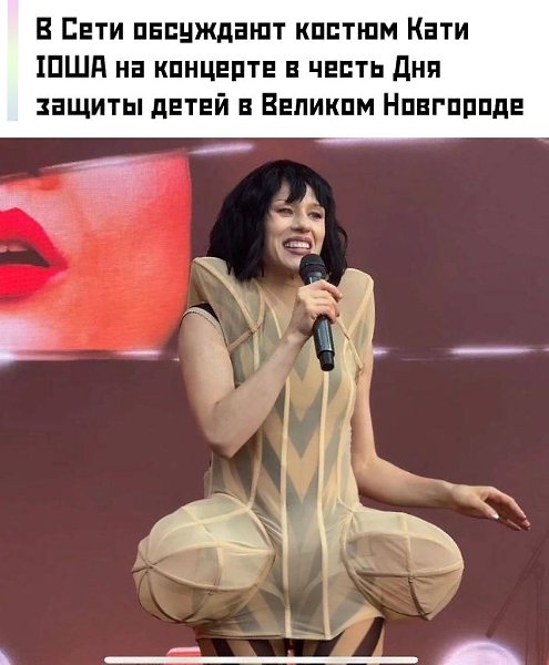 Слушатели решили, что наряд неуместный и вызывающий. А вам как?