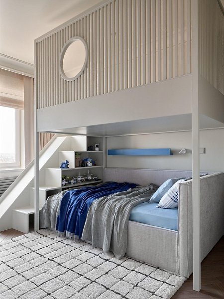 Спокойствие и объём: интерьер квартиры 129 м для семьи с детьми.Этот проект был создан для семьи с ... - 4