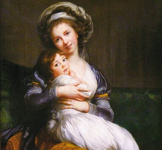 Элизабет Виже-Лебрён."Мадам Виже-Лебрен с дочерью" 1786 года и"Автопортрет художницы ...