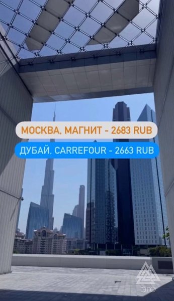 Девушка выбрала одинаковые продукты в