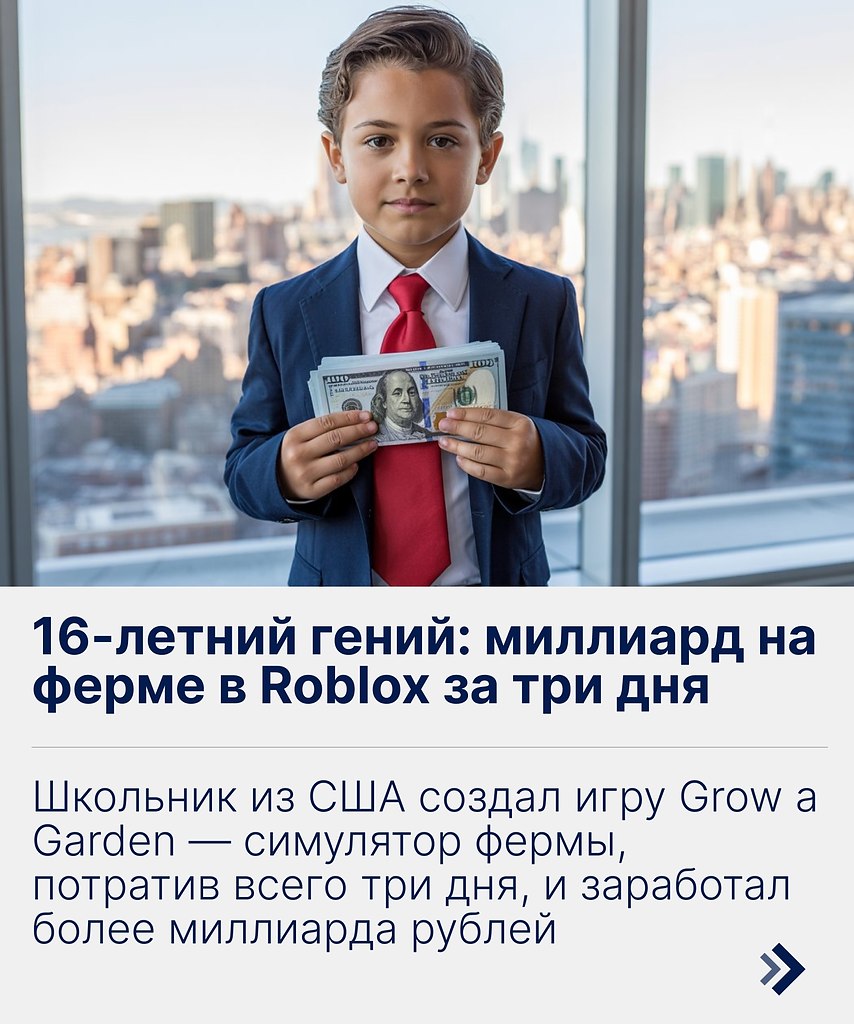 Кто-то в 16 лет убирает посуду за собой. Кто-то — миллиарды с рынка