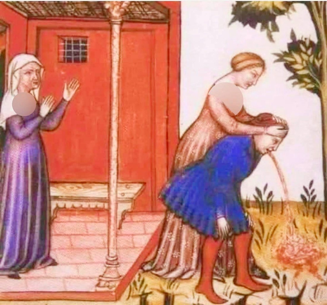 Женское коварство... В средние века в маленьком городке во Франции несколько женщин придумали ...