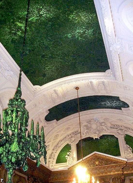 :) Как выйти из положения, если в стране нет малахита? Потолок дворца в Брюсселе, украшенный ... - 2