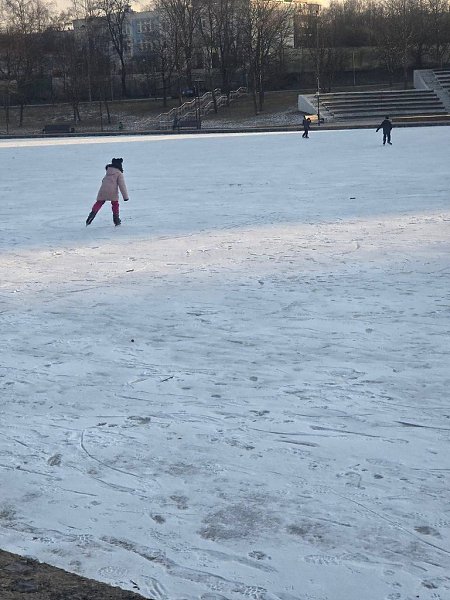 В районе Коньковских прудов были замечены дети на льду. Школьники вышли на лед, чтобы порыбачить и ... - 2