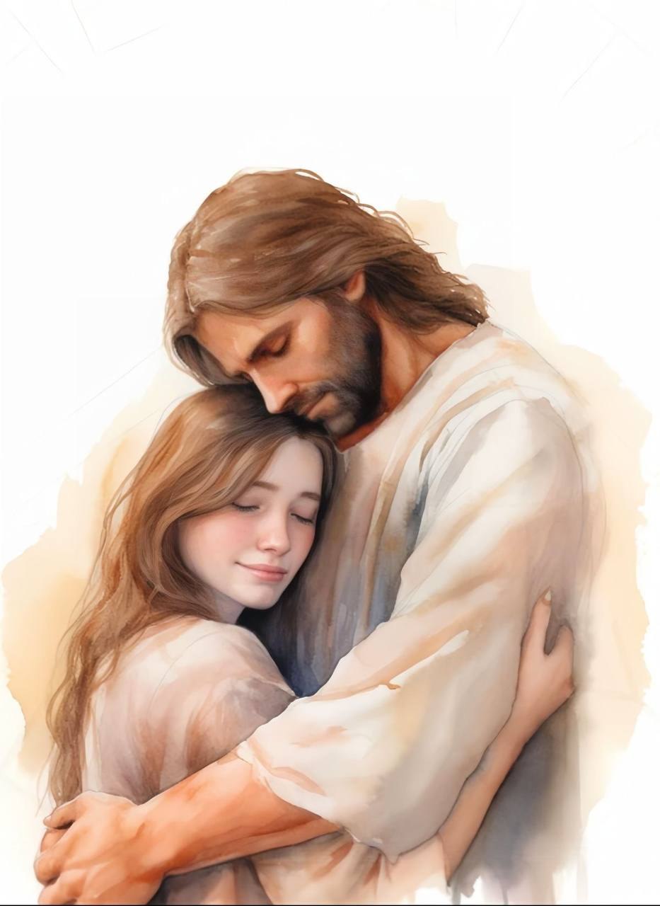 Совсем слеп. Господь обнимает человека. Бог обнимает. Девушка обнимает боженьку. Очарование женственности картинки.