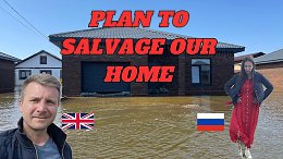 English Russian Family Home Flooded | We Plan To Salvage Our Home | What equipment have we got?