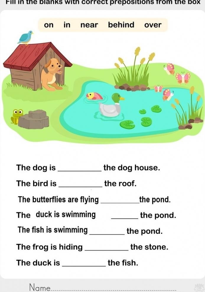 Prepositions of place / �������� �����.������, ��� ���� �������� ���������� �� �������� �����.on - ... - 3