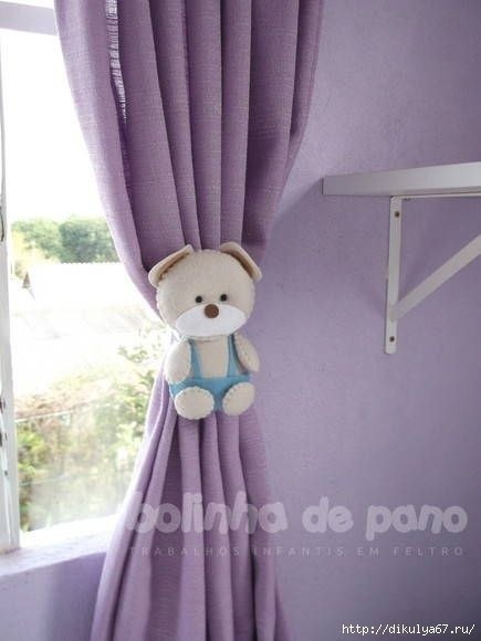 Подхваты для занавесок в детскую. Идеи для вдохновения. - 6