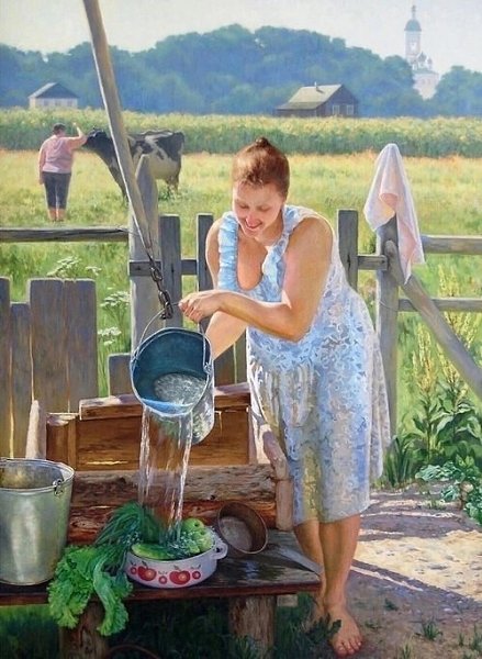 Деревенские женщины.Благословите женщину в деревне,Ей пожелайте счастья и любвиНа каждый день с утра ...