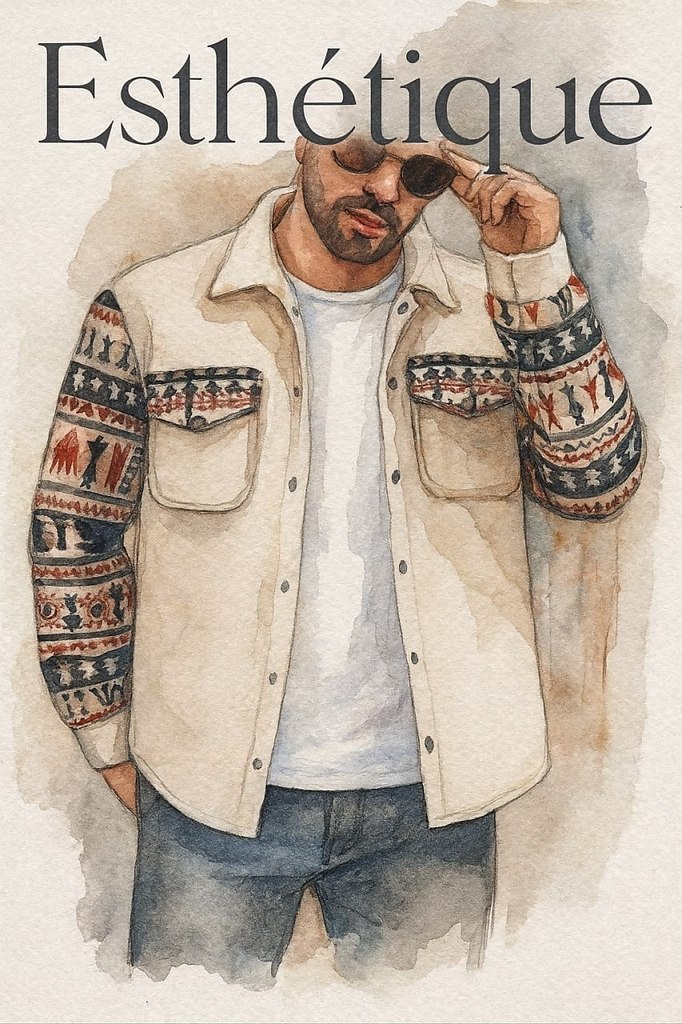 Эти рубашки-куртки с этническими орнаментами выглядят особенно выразительно благодаря сочетанию ...