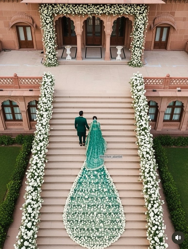 Индийская свадьба мечты по версии ИИ - 6