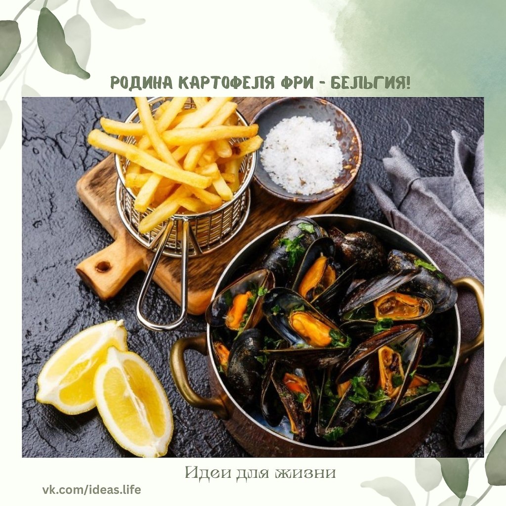 Знаете ли вы, откуда на самом деле родом картофель фри? Его родина — Бельгия, страна льежских вафель ...