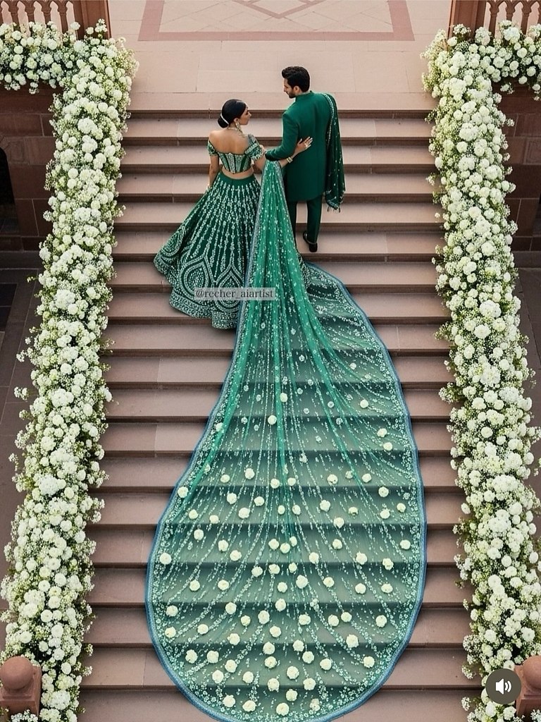 Индийская свадьба мечты по версии ИИ - 3