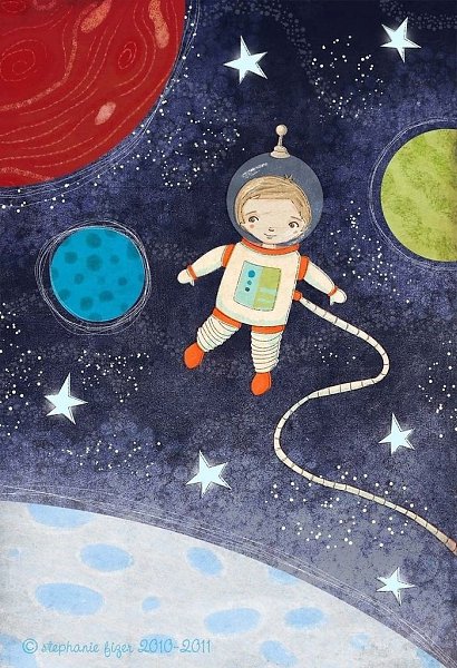 Варианты рисунков ко Дню космонавтики - 9