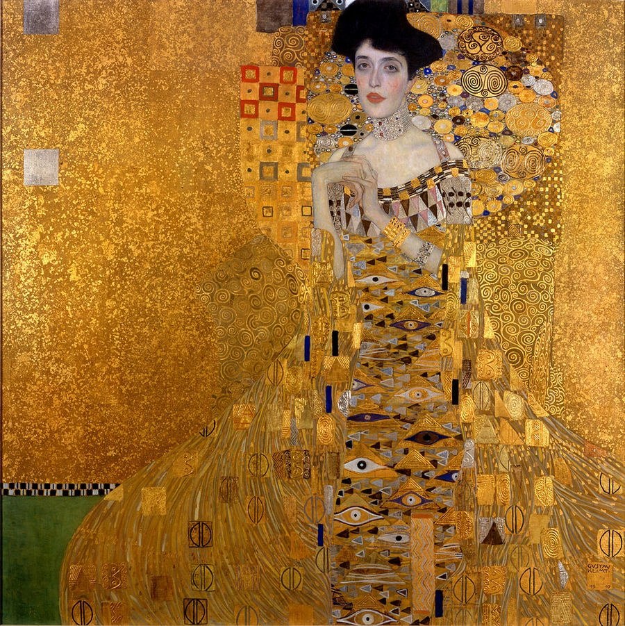 Густав Климт, "Портрет Адели Блох-Бауэр", 1907. На одном из самых значительных полотен ...