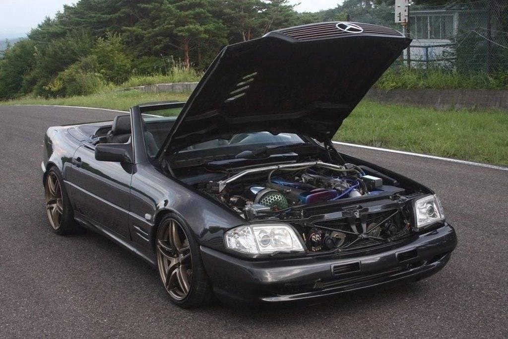 �������� Mercedes-Benz SL500 (R129) ����� ��������� ����� �� 600 ��� 2JZ �� Toyota Supra. ��� ��� ...