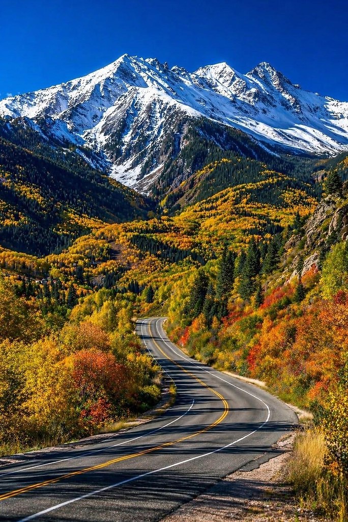 Highway 145 near Telluride, Colorado