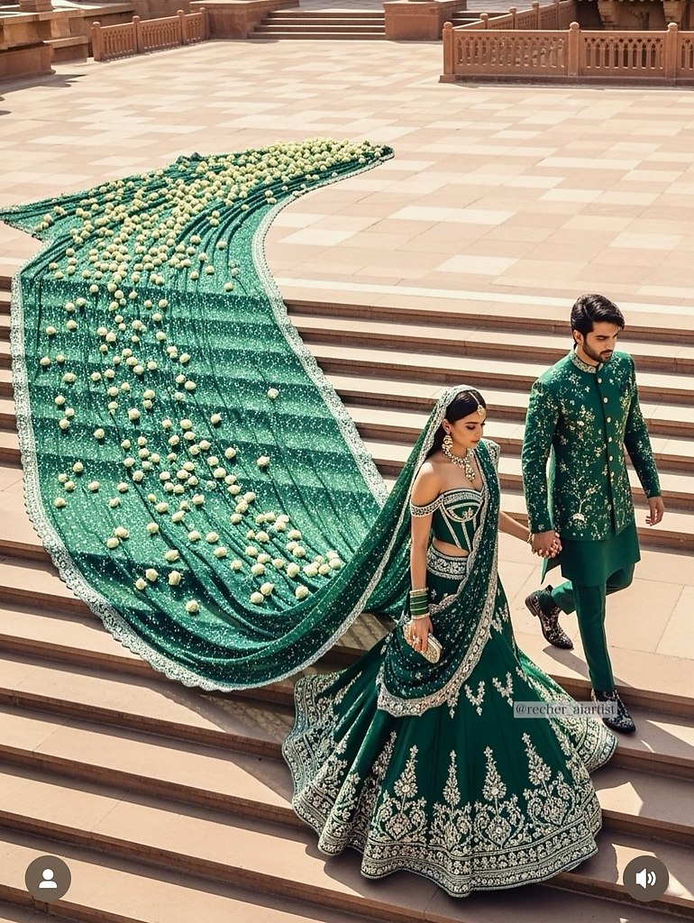 Индийская свадьба мечты по версии ИИ - 2