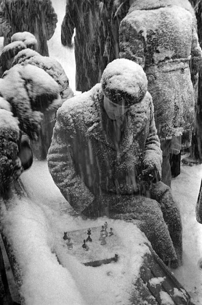 Шахматисты на Цветном бульваре в Москве, 1970 год
