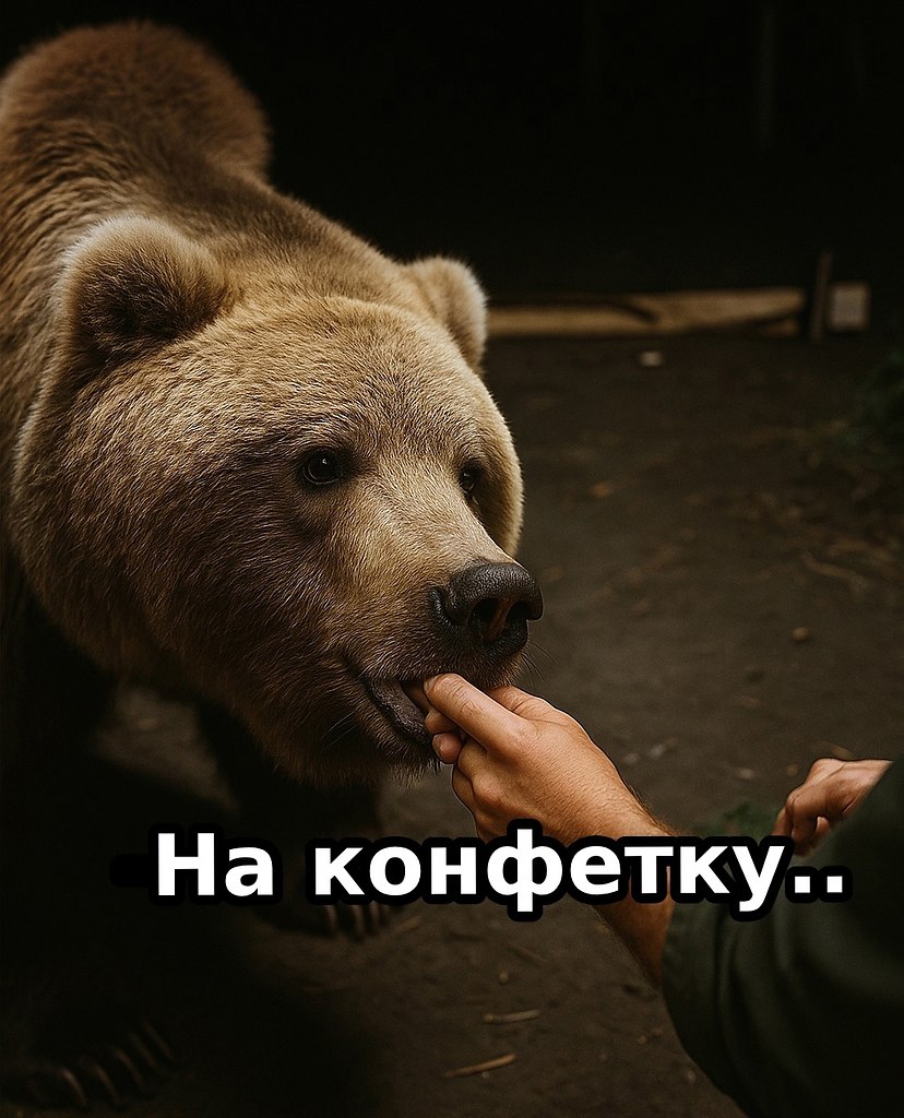 «Сына, на конфетку»: жители Камчатки устроили чаепитие с медведем.На Камчатке дикий медведь спокойно ...