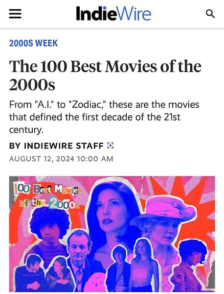  IndieWire     2000-,      ... - 4