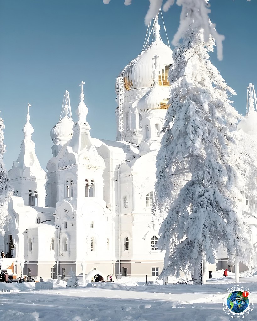 Зима Белогорский монастырь Пермь