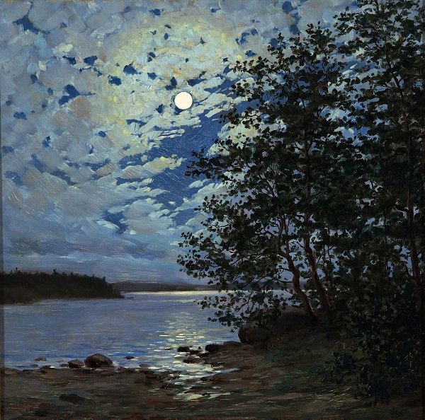 Thure Sundell.Лунный светПередает таинственную и завораживающую атмосферу ночи. На ней раскинулся ...