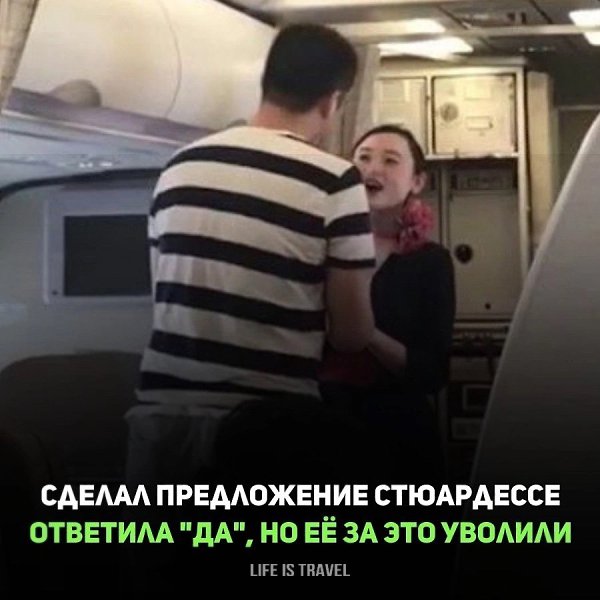 СДЕЛАЛ ПРЕДЛОЖЕНИЕ СТЮАРДЕССЕ, А ЕЕ ЗА ЭТО УВОЛИЛИ.Такой случай произошел несколько лет назад на ...