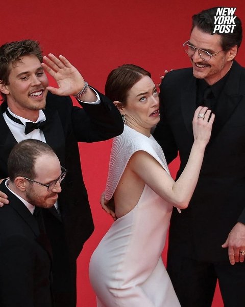 НА ЭММУ СТОУН НАПАЛА ПЧЕЛА ПРЯМО ВО ВРЕМЯ КАННСКОГО КИНОФЕСТИВАЛЯ! Эмма Стоун старательно позировала ...