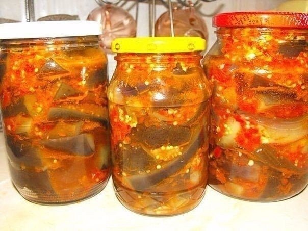 Заготовки на зиму - 8 рецептиков из баклажан.1. Рецепт - закуска из баклажан по-армянскиДля ...